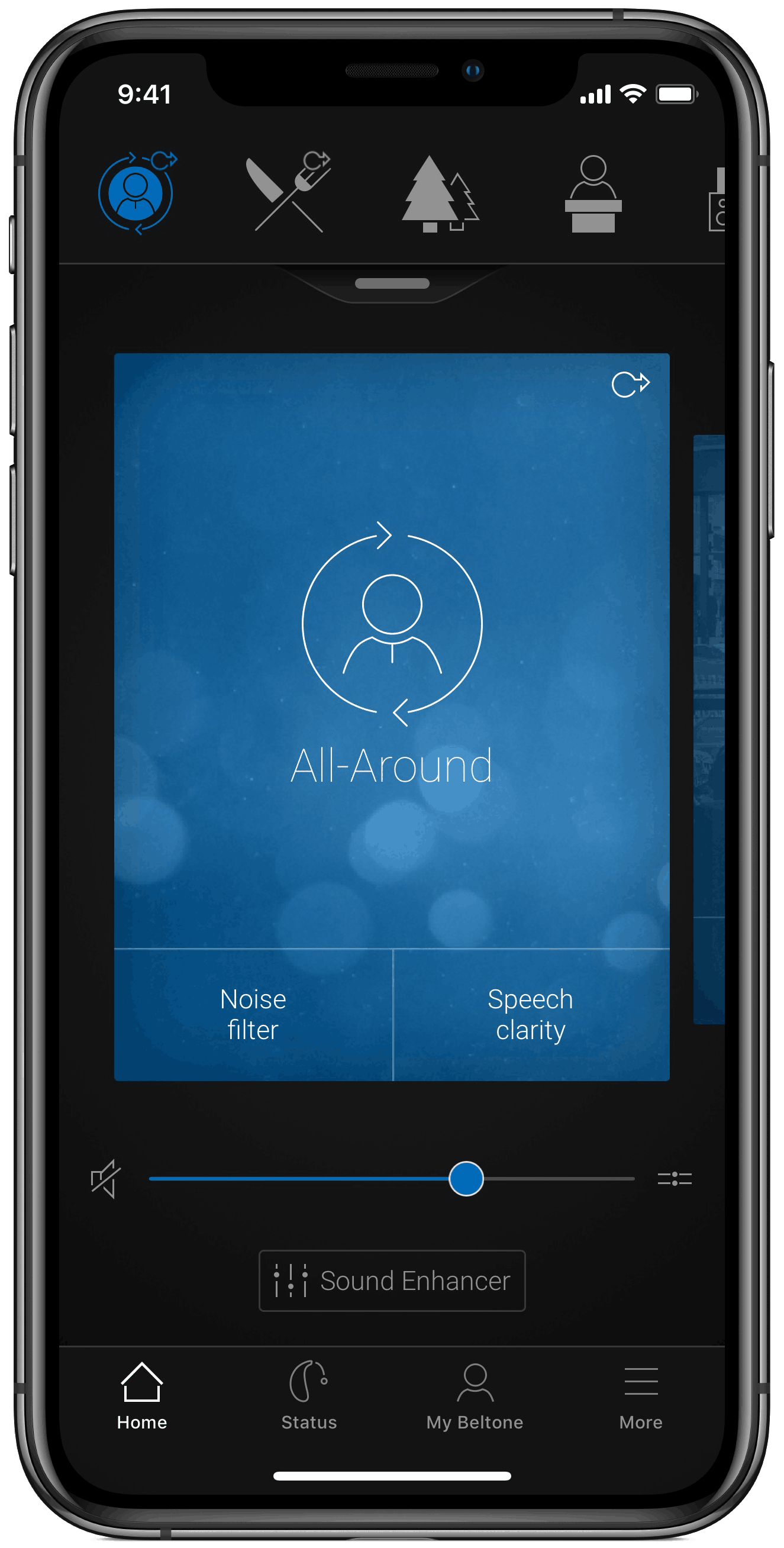 Beltone Hearplus app new interface