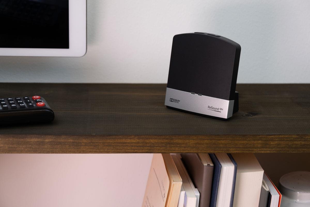 Hearing aid accessories connect your TV with your affordable hearing aids - ReSound TV streamer
