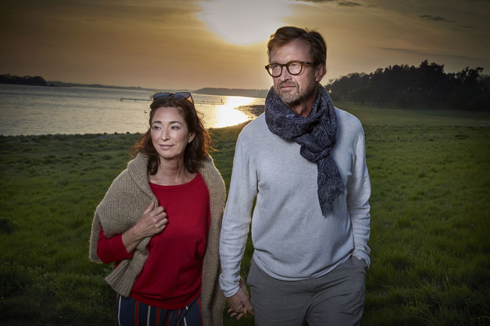 Group of friends camping.