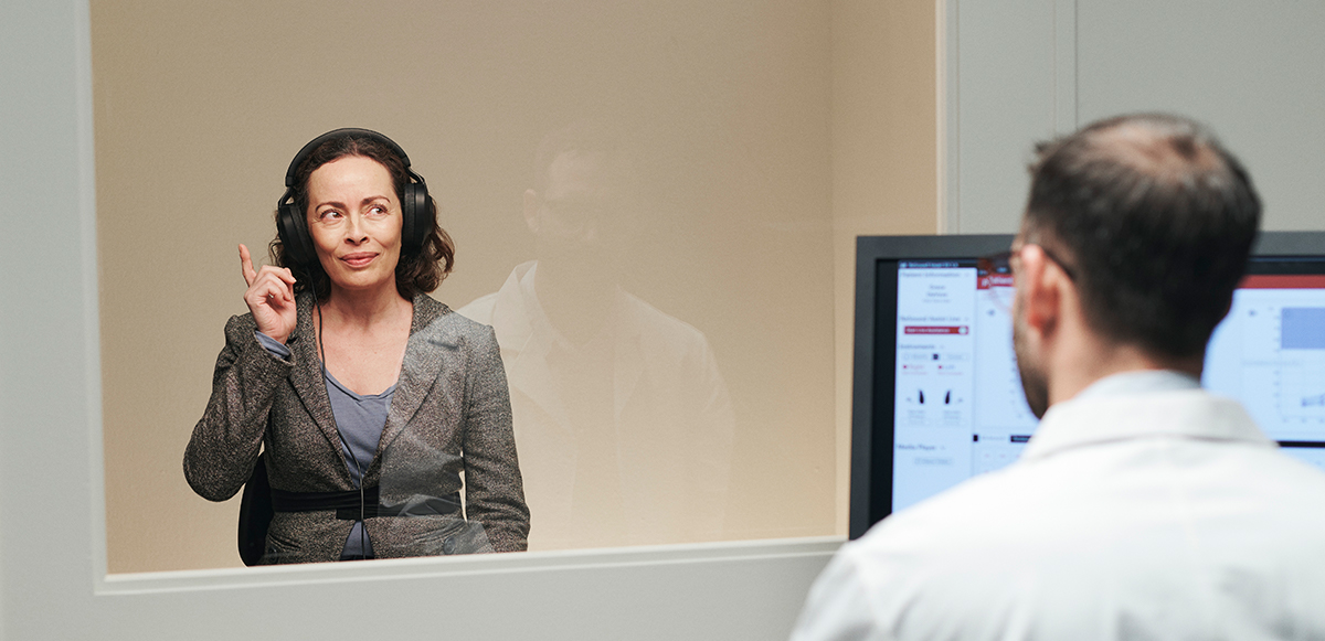 Man at hearing test | ReSound