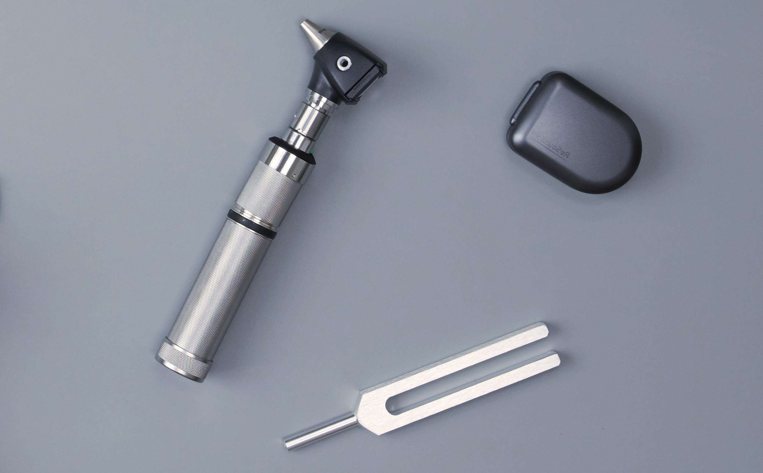 Hearing care professional's tools.