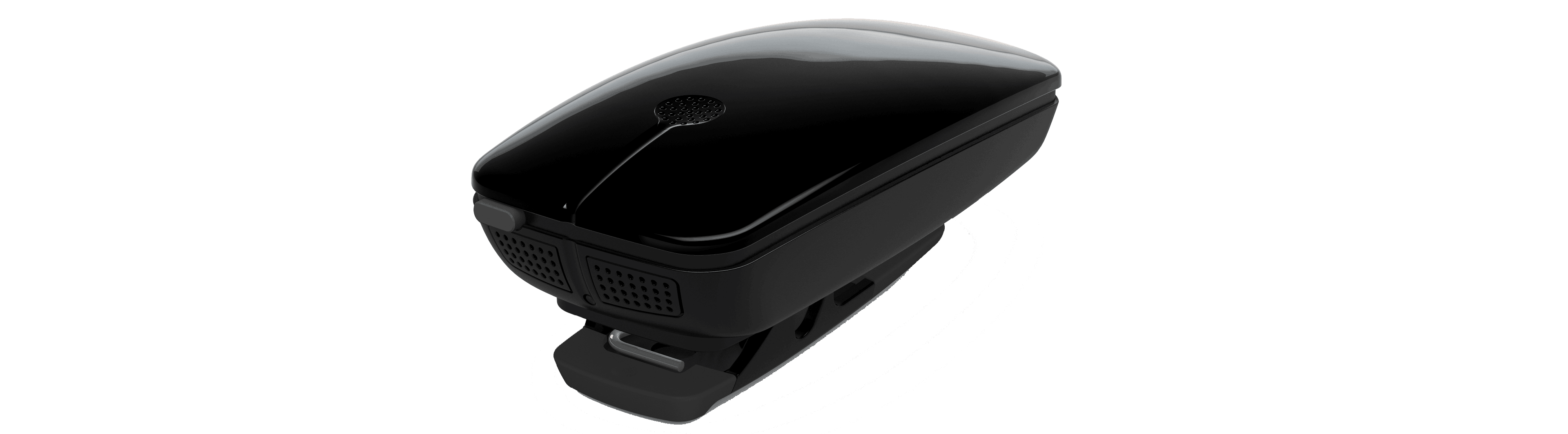 ReSound Micro Mic hearing aid accessory, side view.