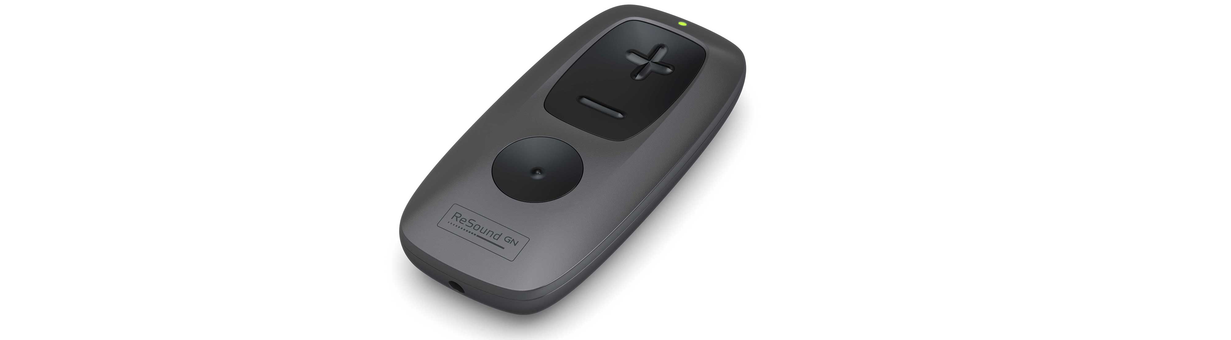 ReSound fjernbetjening på hvid baggrund
