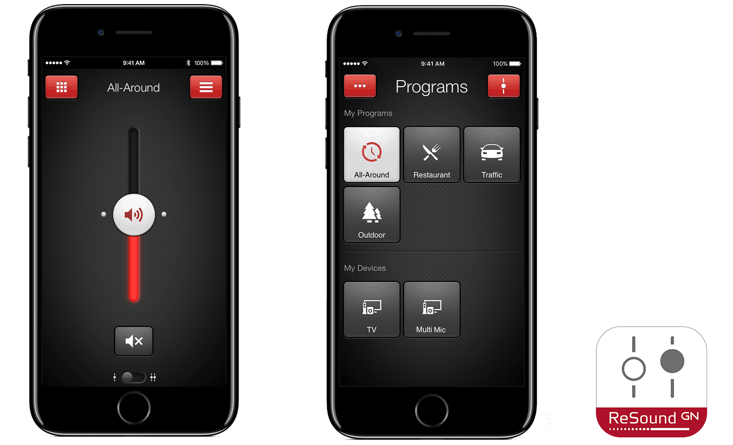 ReSound Smart app screen. 