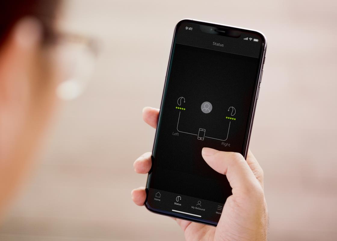 Overvåg batteristatus via Smart 3D appen i vores nyeste høreapparat med den mest naturlige lydkvalitet – ReSound ONE