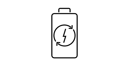 Rechargeable battery icon