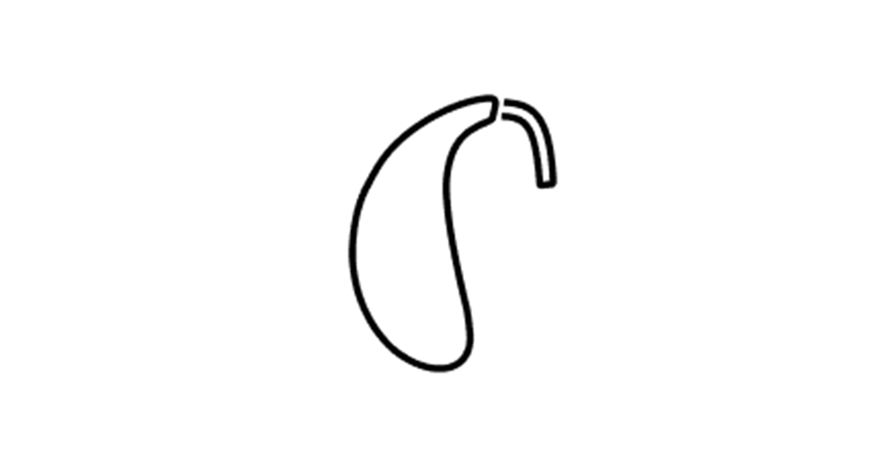 Behind-the-Ear (BTE) hearing aid icon
