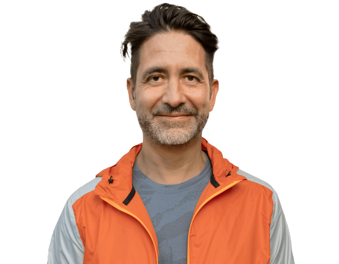 Man in a running vest